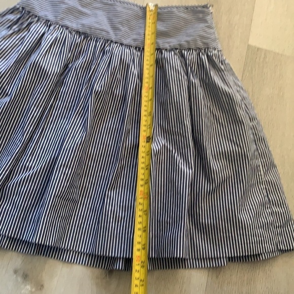 Gap striped Navy Blue white midi cotton size 0 summer beach fit and flare casual - Picture 2 of 9